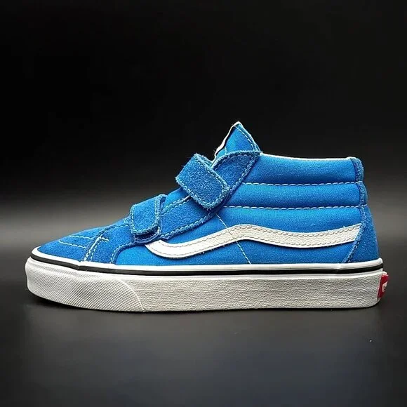 Vans Old Skool V Retro Court Blue White Unisex Sneakers 507698 Kid's Size 3.0 - Picture 7 of 12
